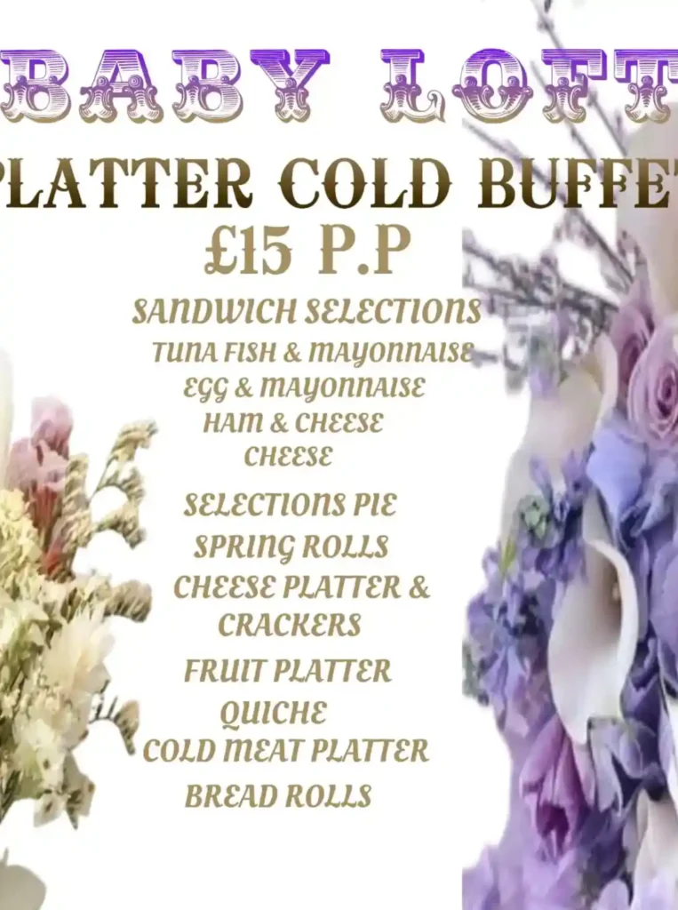 Platter Cold Buffet Menu