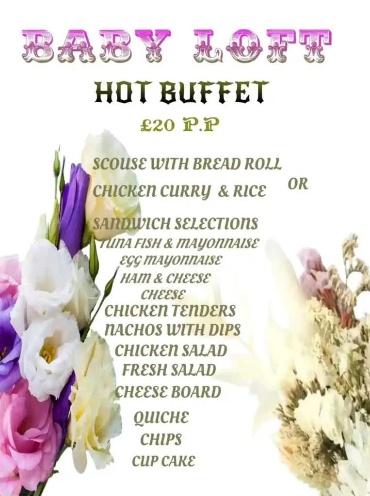 Hot Buffet Menu